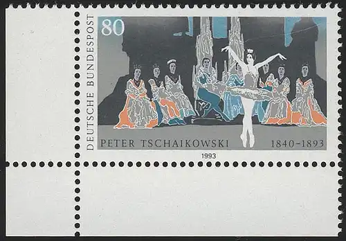 1702 Peter Ilyitch Tchaïkovski ** Coin u.l.