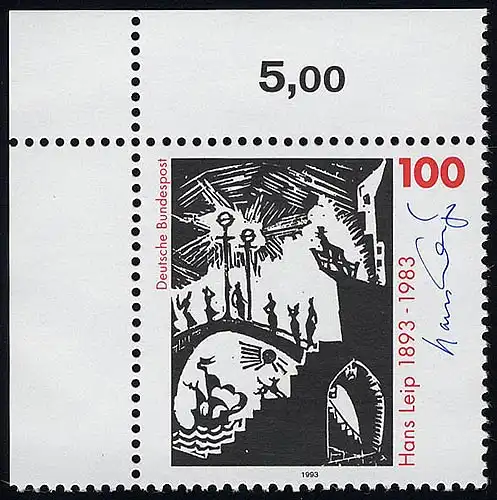 1694 Hans Leip ** Ecke o.l.