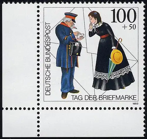 1692 Tag der Briefmarke ** Ecke u.l.