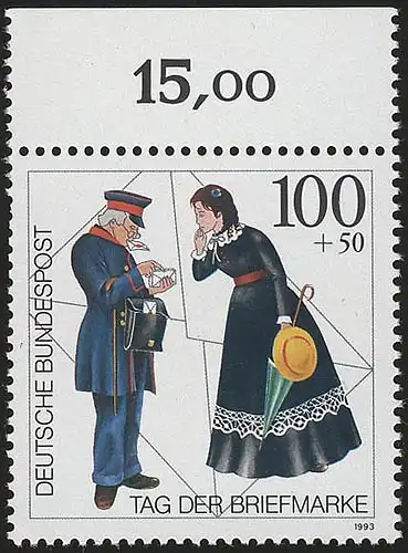 1692 Tag der Briefmarke ** Oberrand