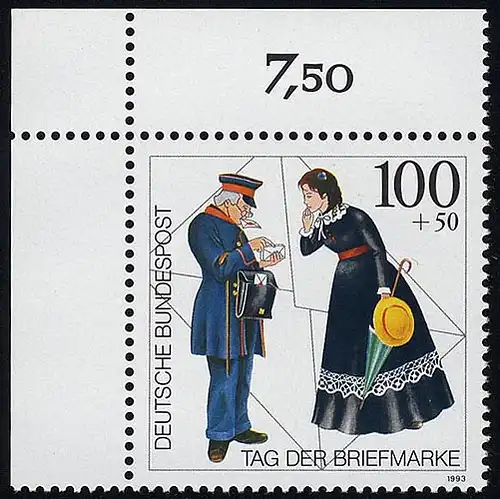 1692 Tag der Briefmarke ** Ecke o.l.