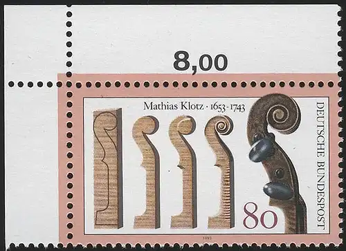 1688 Mathias Klotz ** Ecke o.l.