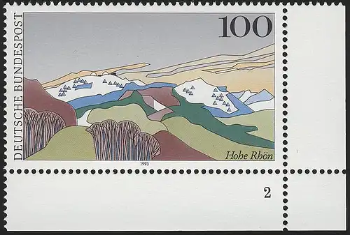 1686 Hohe Rhön Wasserkuppe 100 Pf ** FN2