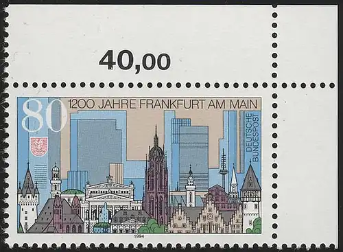 1721 Frankfurt ** Ecke o.r.