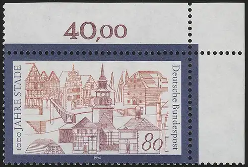 1709 Stade ** Coin o.r.