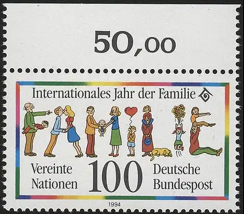 1711 Jahr der Familie ** Oberrand