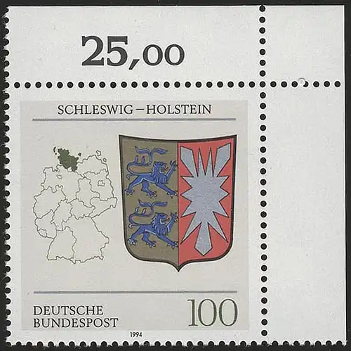 1715 Schleswig-Holstein ** Ecke o.r.