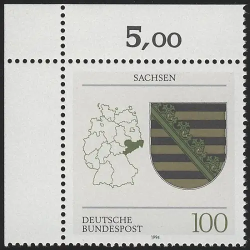 1713 Sachsen ** Ecke o.l.