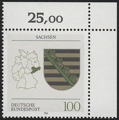 1713 Sachsen ** Ecke o.r.