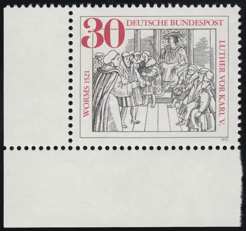 669 Wormser Reichstag ** Coin et l.