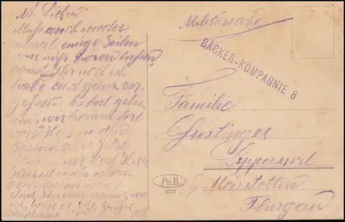 Schweiz-AK Luzern und der Pilatus als Militärsache BÄCKER-KOMPAGNIE 8, gelaufen