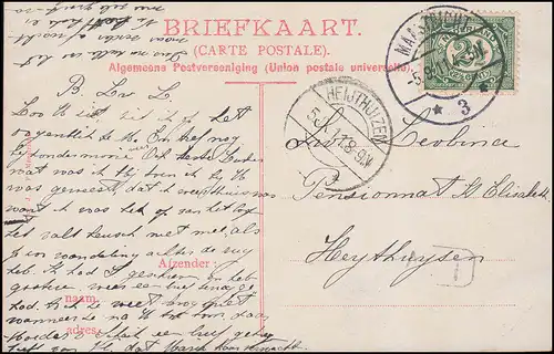 Niederlande AK Frauenkirche von MAASRICHT 5.9.1911 nach HEIJTHUIZEN  5.9.11