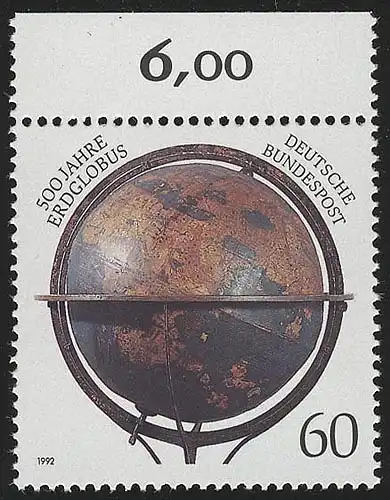 1627 Globe terrestre ** Oberrand