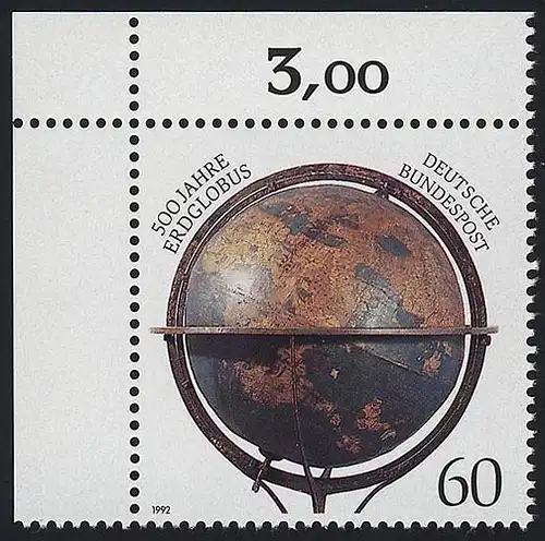 1627 Globe terrestre ** Coin o.l.
