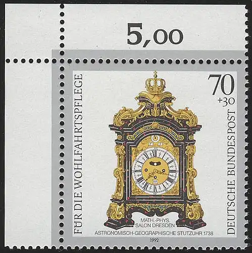 1632 Wofa Horloge 70+30 Pf ** coin o.l.