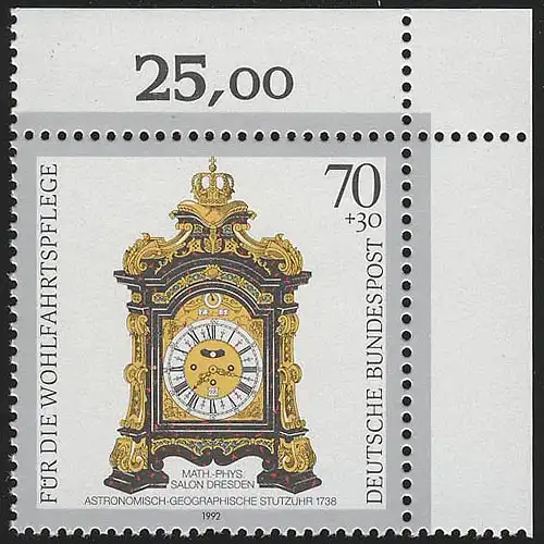 1632 Wofa Horloge 70+30 Pf ** coin o.r.