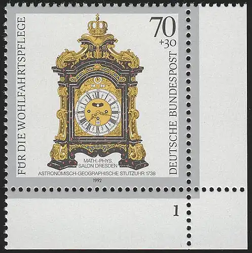 1632 Wofa Stutzuhr 70+30 Pf  ** FN1