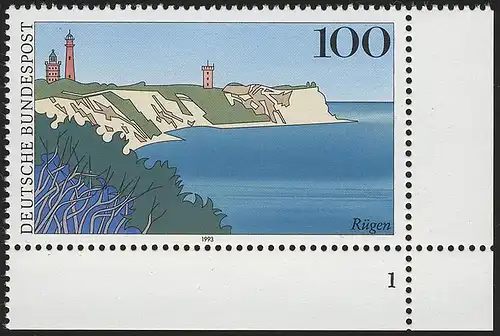 1684 Rügen Kap Arkona 100 Pf ** FN1