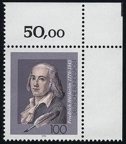 1681 Friedrich Hölderlin ** Ecke o.r.