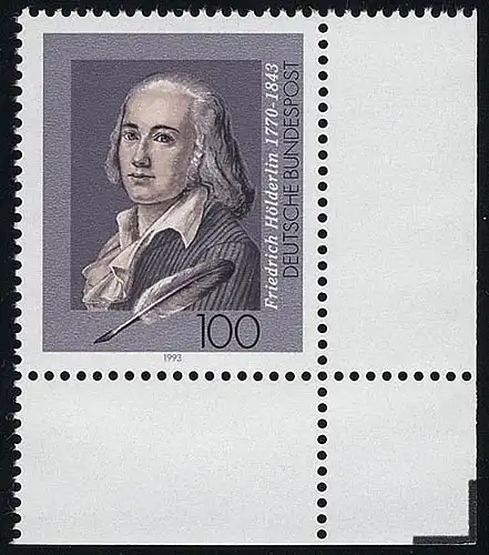 1681 Friedrich Hölderlin ** Coin et r.