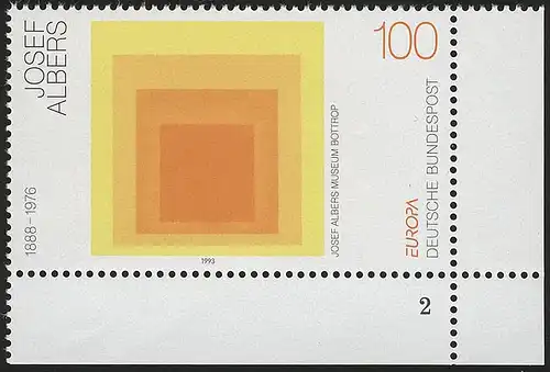 1674 Europa 100 Pf Albers ** FN2