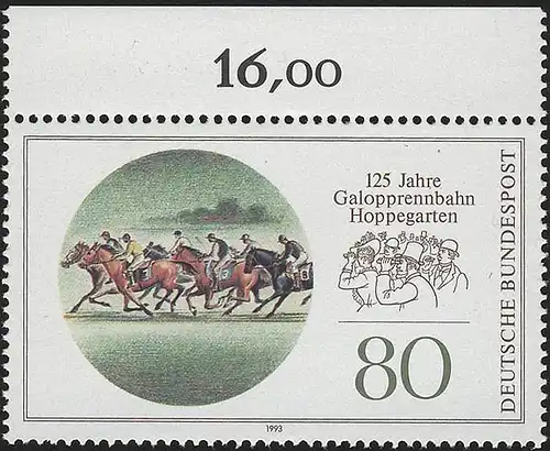 1677 Galopprennbahn Hoppegarten ** Oberrand