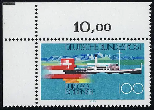 1678 Euregio Bodensee ** Ecke o.l.