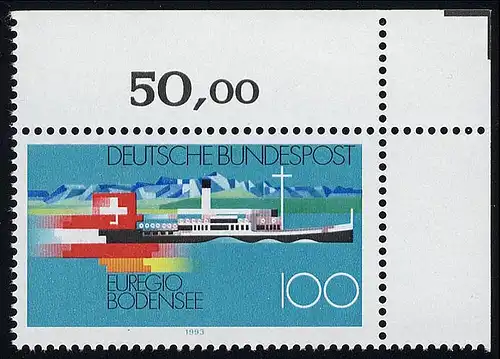 1678 Euregio Bodensee ** Ecke o.r.