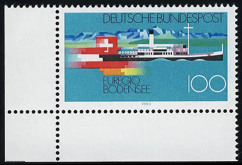 1678 Euregio Lac de Constance ** Coin et l.