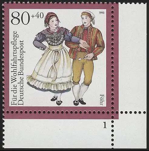 1697 costumes 80+40 pf Föhr ** FN1