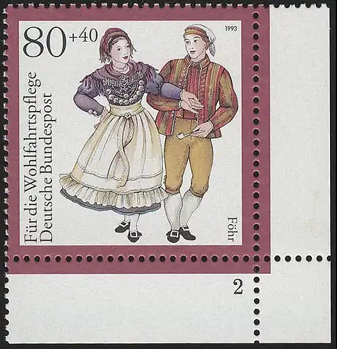 1697 costumes 80+40 pf Föhr ** FN2