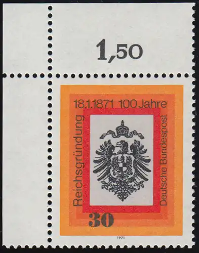 658 Fondement du Reich ** Coin o.l.