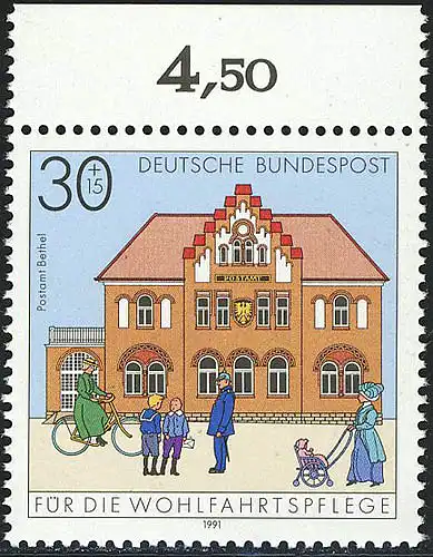 1563 Bureau de poste Béthel 30+15 Pf ** Oberrand