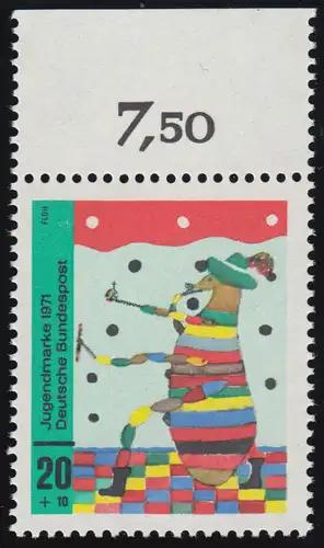 661 Jeunes Dessins pour enfants 20+10 Pf Pleine ** Oberrand