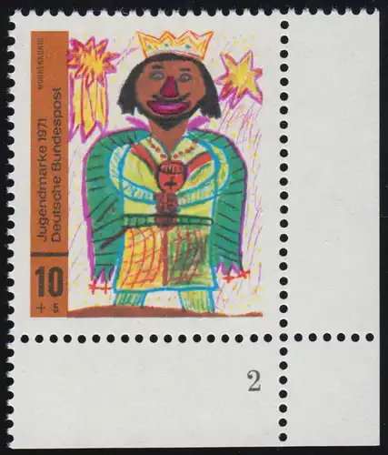 660 Jeunes Dessins pour enfants 10+5 Pf Roi ** FN2