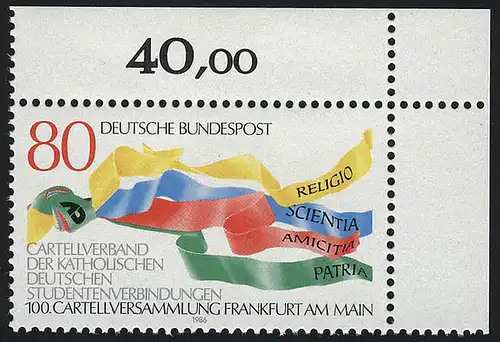 1283 Catholiques allemands Cartellverband ** Coin o.r.
