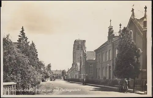 Niederlande AK Dorfstraße von St. MICHIELS GESTEL 2 - 1.5.1940 nach Belgien