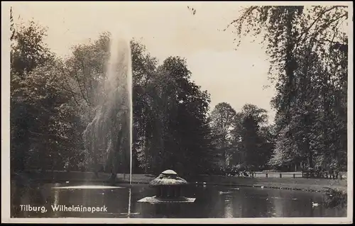 Niederlande Ansichtskarte Tilburg: Wilhelminapark, SCHIJNDEL 10.11.1889