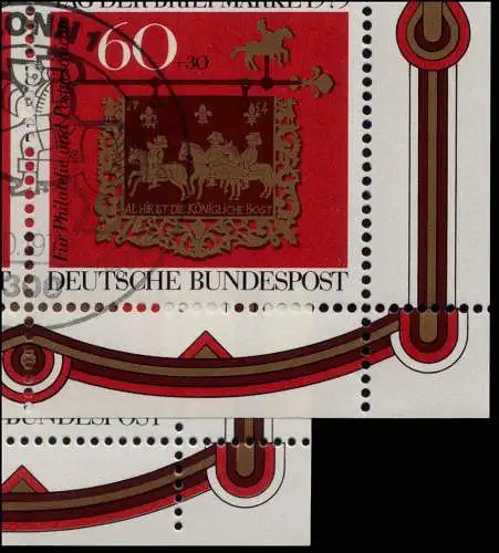 1023 Tag d. Briefmarke ´79 10er-Bogen Zähnungsvarianten 6/7 Randlöcher, Set ESST