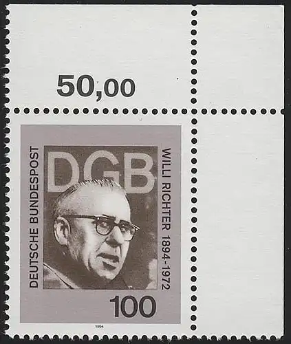 1753 Willi Richter ** Coin o.r.