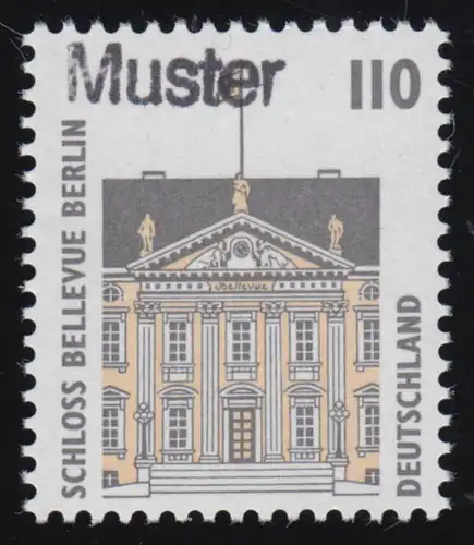 1935 SWK 110 Pfennig Schloss Bellevue Berlin, Muster-Aufdruck