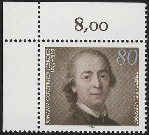 1747 Johann Gottfried Herder ** Coin o.l.