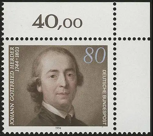 1747 Johann Gottfried Herder ** Coin o.r.