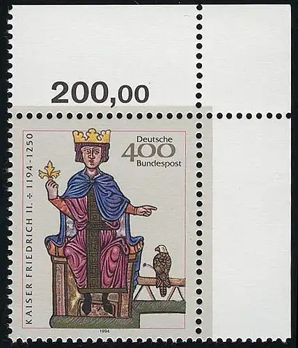 1738 Kaiser Friedrich II ** Ecke o.r.