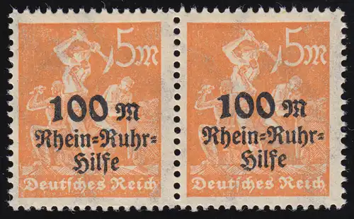 258AFIII Aide Rhin-Ruhr 5 marks en couple avec AF III: petite aplatie 1, **