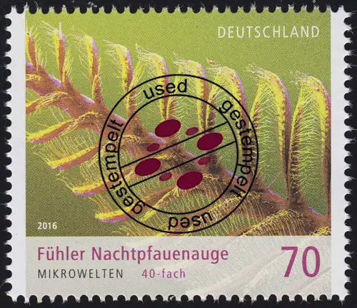 3246 Micro-univers - oeil de paon de nuit 70 cents, O cacheté