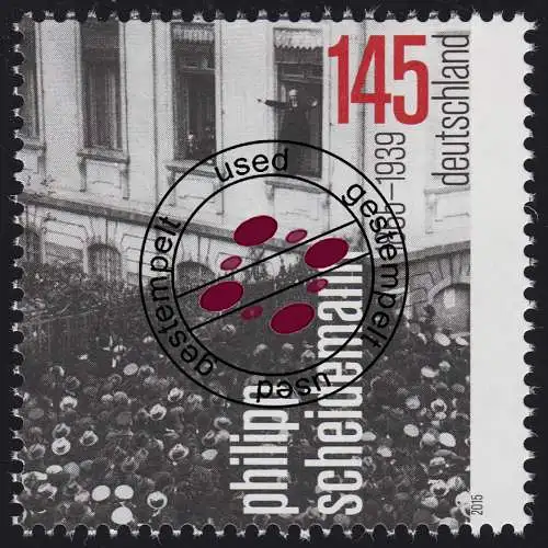 3165 Philipp Scheidemann, gestempelt O