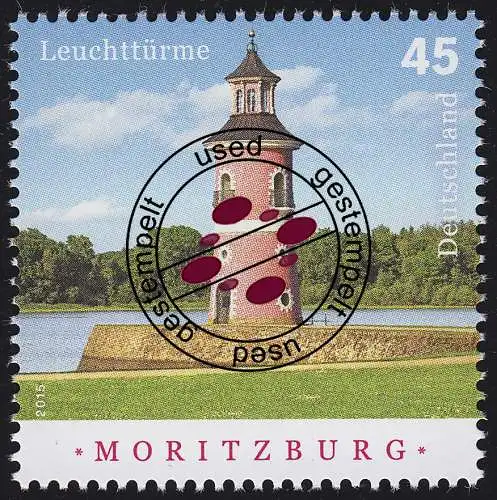 3156 Leuchtturm Moritzburg / Sachsen, gestempelt O