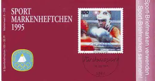 Sport 1995 Boxen & Box-WM der Amateure 100 Pf, 6x1779, postfrisch