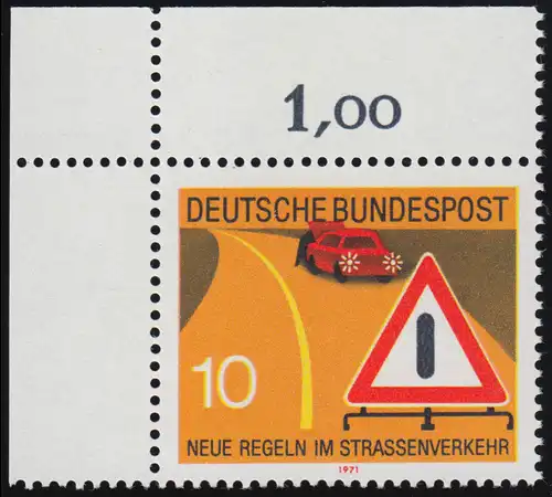 671 Transport routier 10 Pf Panne ** Coin o.l.